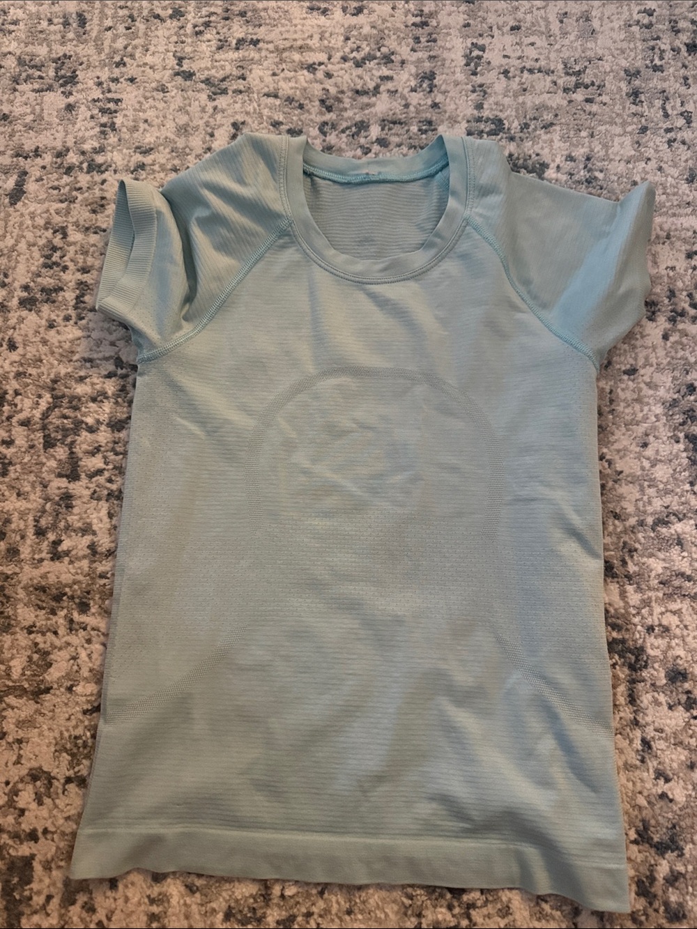 lululemon athletica swiftly tech Light Blue Short Sleeve Tee